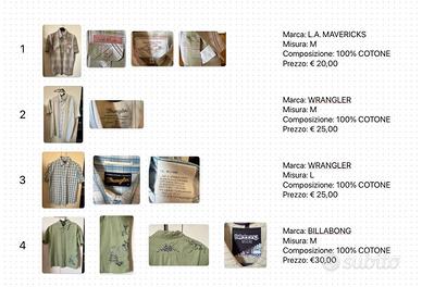 camicie manica corta 