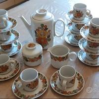 Servizio da caffè da 12 vintage in porcellana