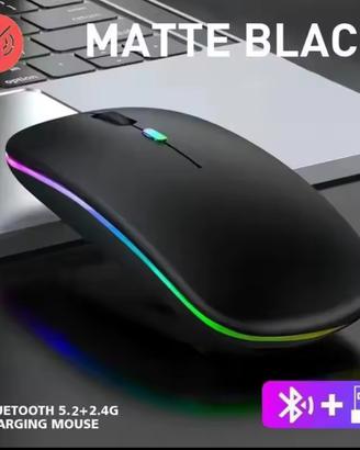 Mouse Wireless -BT- Retroilluminato e ricaricabile