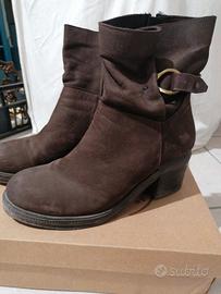 stivaletti in pelle marroni 