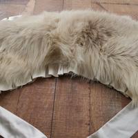 collo pelliccia bianca