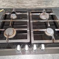 piano cottura a gas già smontato