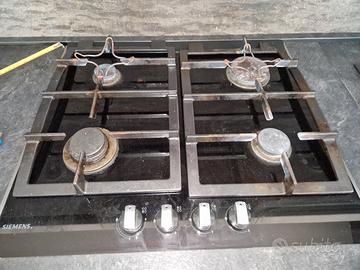 piano cottura a gas già smontato