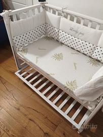 Lettino neonato 0-3 anni in legno Azzurra design.