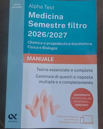 Manuale Semestre filtro medicina