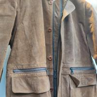 Giacca in vera Pelle 100% scamosciata 