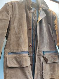 Giacca in vera Pelle 100% scamosciata 
