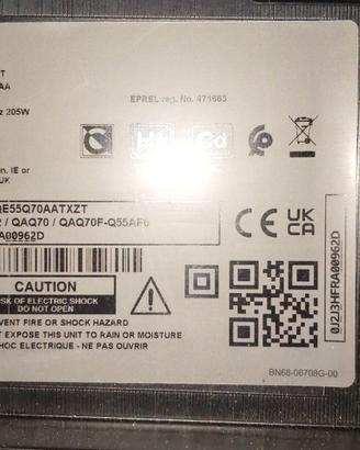 ricambi xTV Samsung Qe55Q70aat 