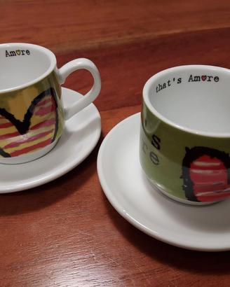 Tazzine da caffè EGAN con piatino