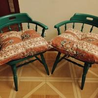 coppia di sedie verde vittoria