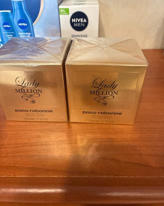 2 profumi lady million originali nuovi 50 ml