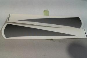 ADESIVO GRIGIO SERBATOIO TDM 850 1998 YAMAHA 4tx24