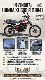 HONDA XL 600 R ‘ 84