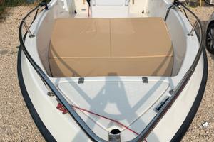 Barca con motore 40 hp e carrello