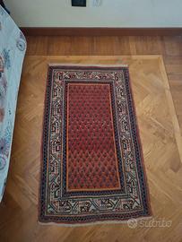 Tappeto persiano multicolore in lana 130 x 75