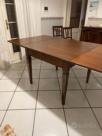 Set Sala da Pranzo Arte Povera: Tavolo Allungabile