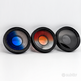 AUKEY 3 Filtri Colorati Graduati 37mm Universali