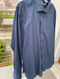 CAMICIA NERA BAGUTTA STRETCH TAGLIA  42