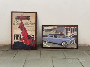 Targhe latta pubblicità d’epoca