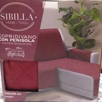 COPRIDIVANO ROSSO CON PENISOLA