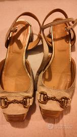 scarpe camoscio bej