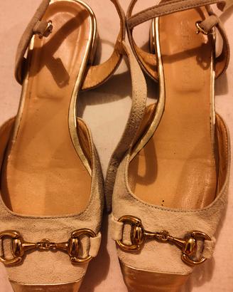 scarpe camoscio bej