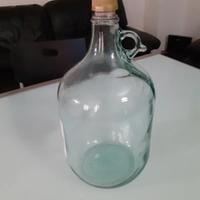 Bottiglione dama vetro/trasparente lt 5 