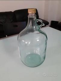 Bottiglione dama vetro/trasparente lt 5 