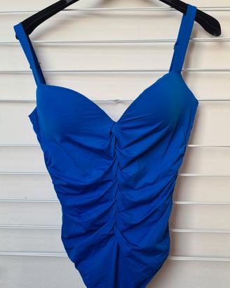Costume intero blu elettrico contenitivo taglia L
