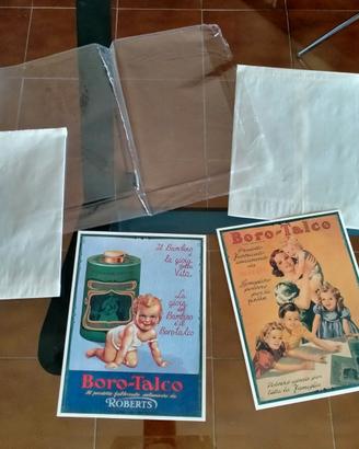 2 STAMPE BOROTALCO ROBERTS SU CARTA VINTAGE NUOVE