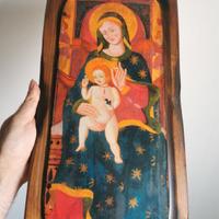 Tavola Madonna in legno 