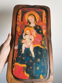 Tavola Madonna in legno 