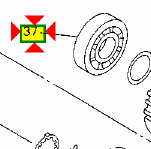 -cuscinetto cambio Yamaha R1 933063720900