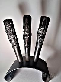 N° 3 CILUM in terracotta nera da esposizione