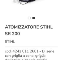 Soffiatore/ ATOMIZZATORE STIHL SR 200