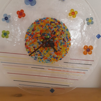 Orologio artigianale in vetro PEZZO UNICO