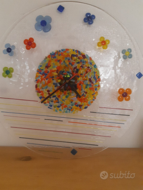 Orologio artigianale in vetro PEZZO UNICO