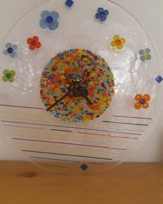 Orologio artigianale in vetro PEZZO UNICO