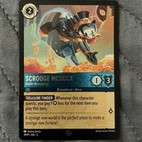 Carta lorcana promo scrooge mcduck