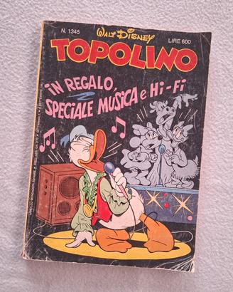 Topolino n. 1345 – Disney –anni ‘80 Originale 