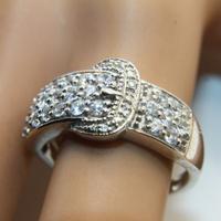 Anello esclusivo argento pietre CZ