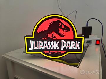 Lampada Lightbox Jurassic Park 