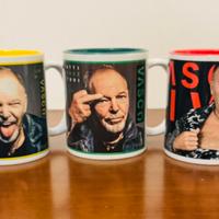 Vasco Rossi 3 Tazze in ceramica.