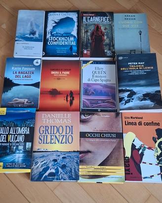 Lotto 12 libri gialli