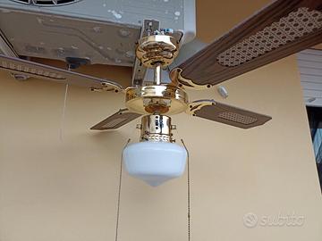 lampadario/ventilatore a soffitto 
