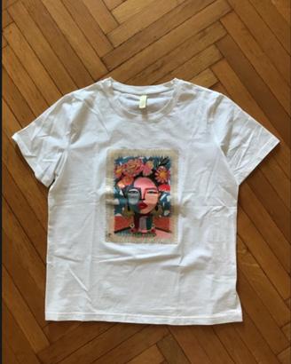 Maglietta con diseno Frida khalo