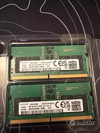 Samsung sodimm ram portatile 2x8 16 gb ram