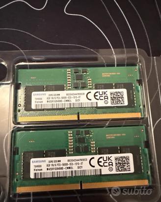 Samsung sodimm ram portatile 2x8 16 gb ram