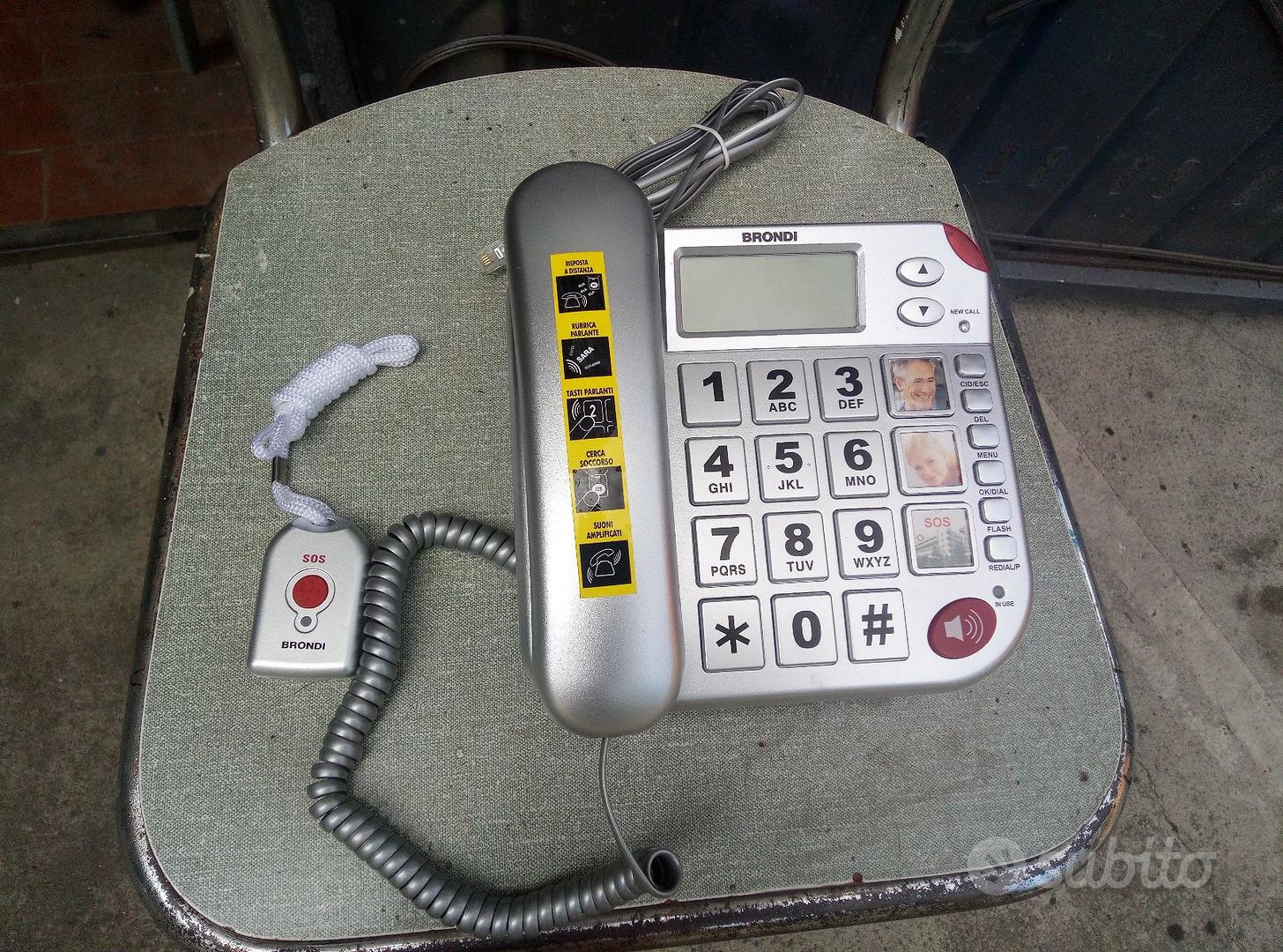 BRONDI Telefono A Filo Senior SUPER BRAVO PLUS Con Telecomando Per Chiamate SOS - Foto 9