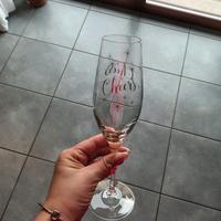 5 flûte in vetro cheers